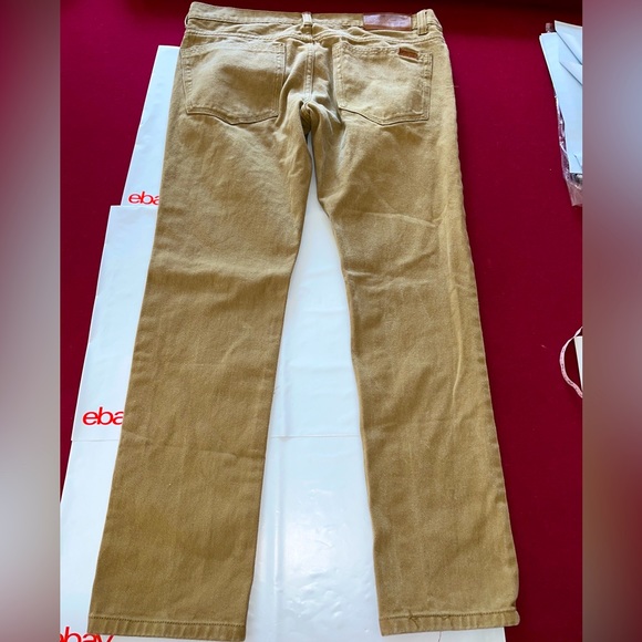 Kaalu Euro Men’s TAN Jeans 36 Straight Leg Cotton 5 Pocket, Mid Rise, Code C0862 - Picture 1 of 16